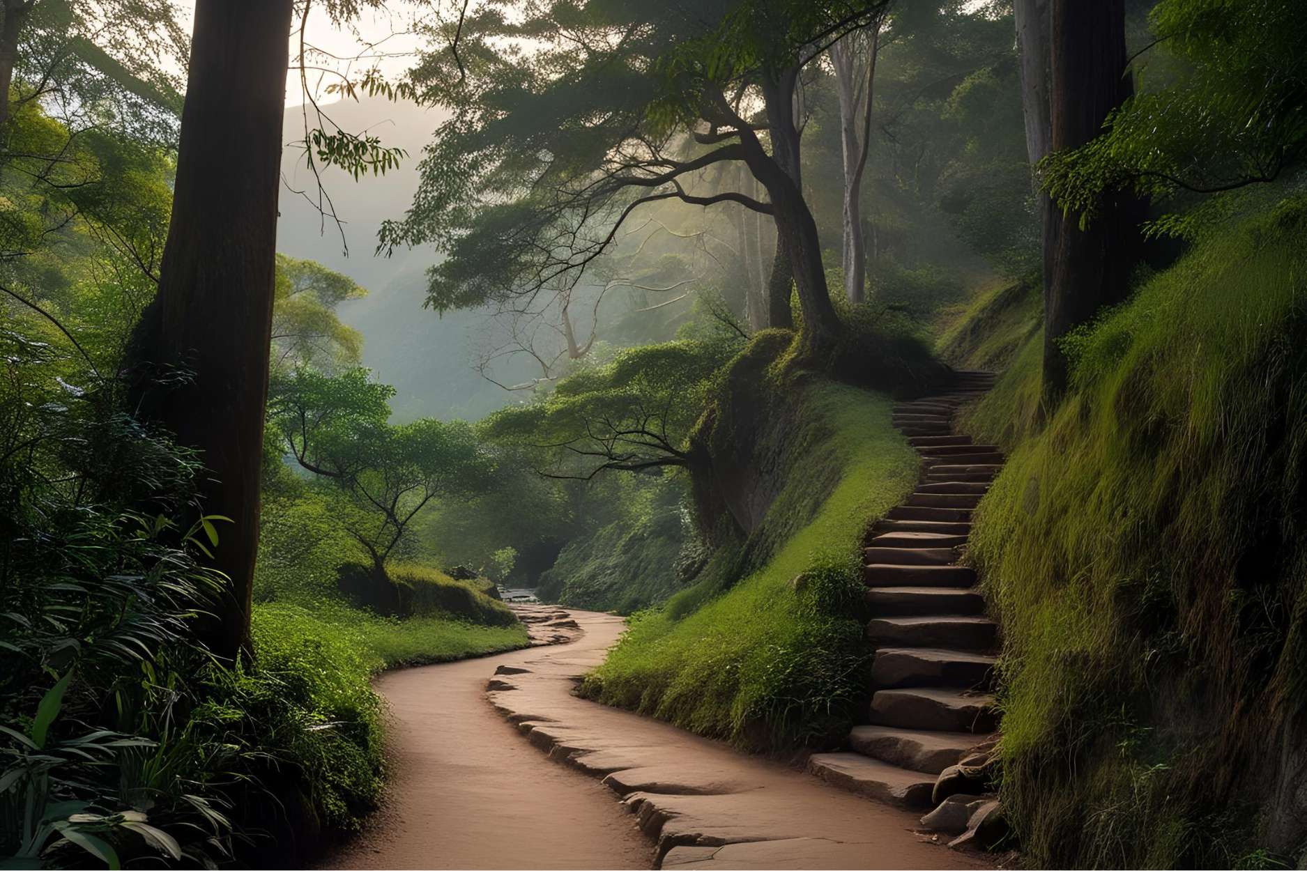 View along the Flatrocks Creek Path