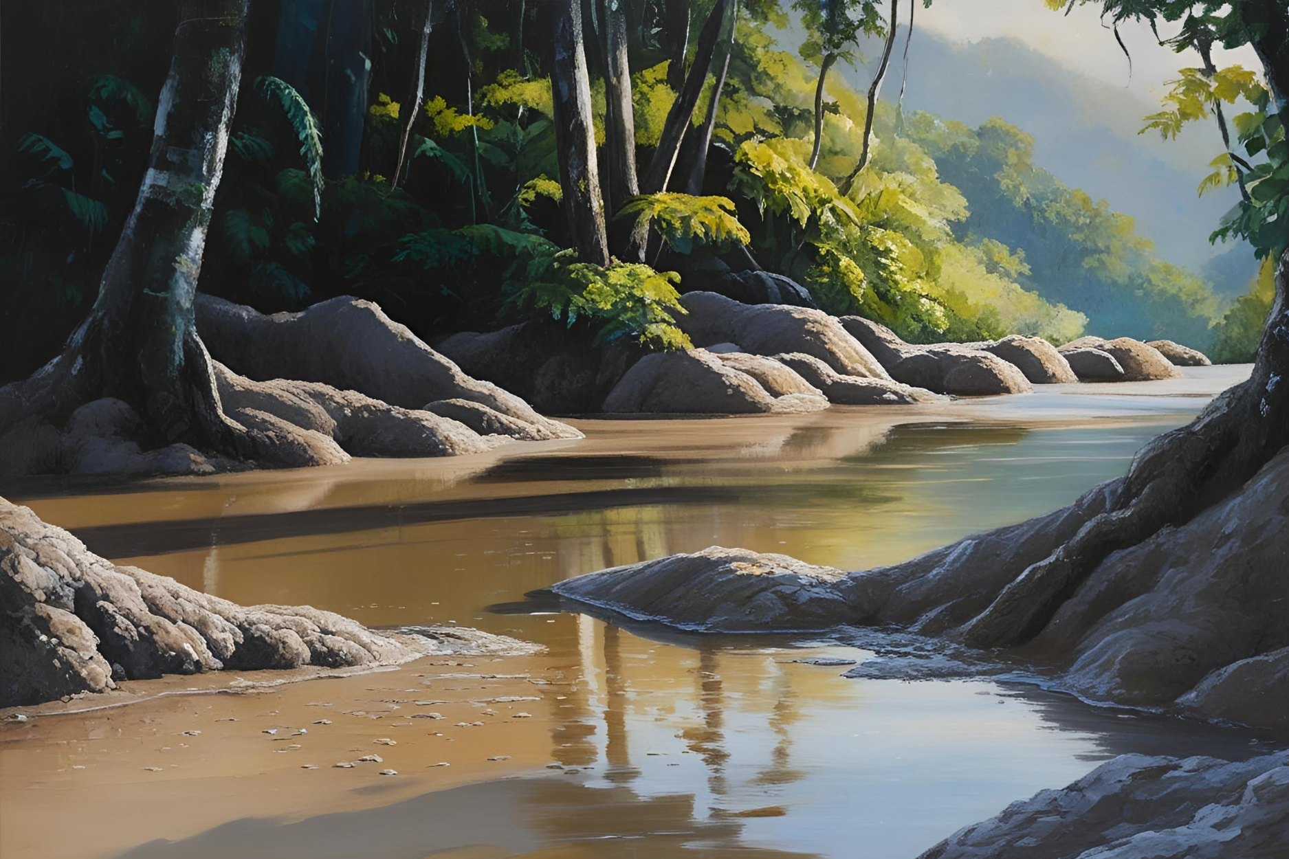 Scenic view of the Mud Springs Trail