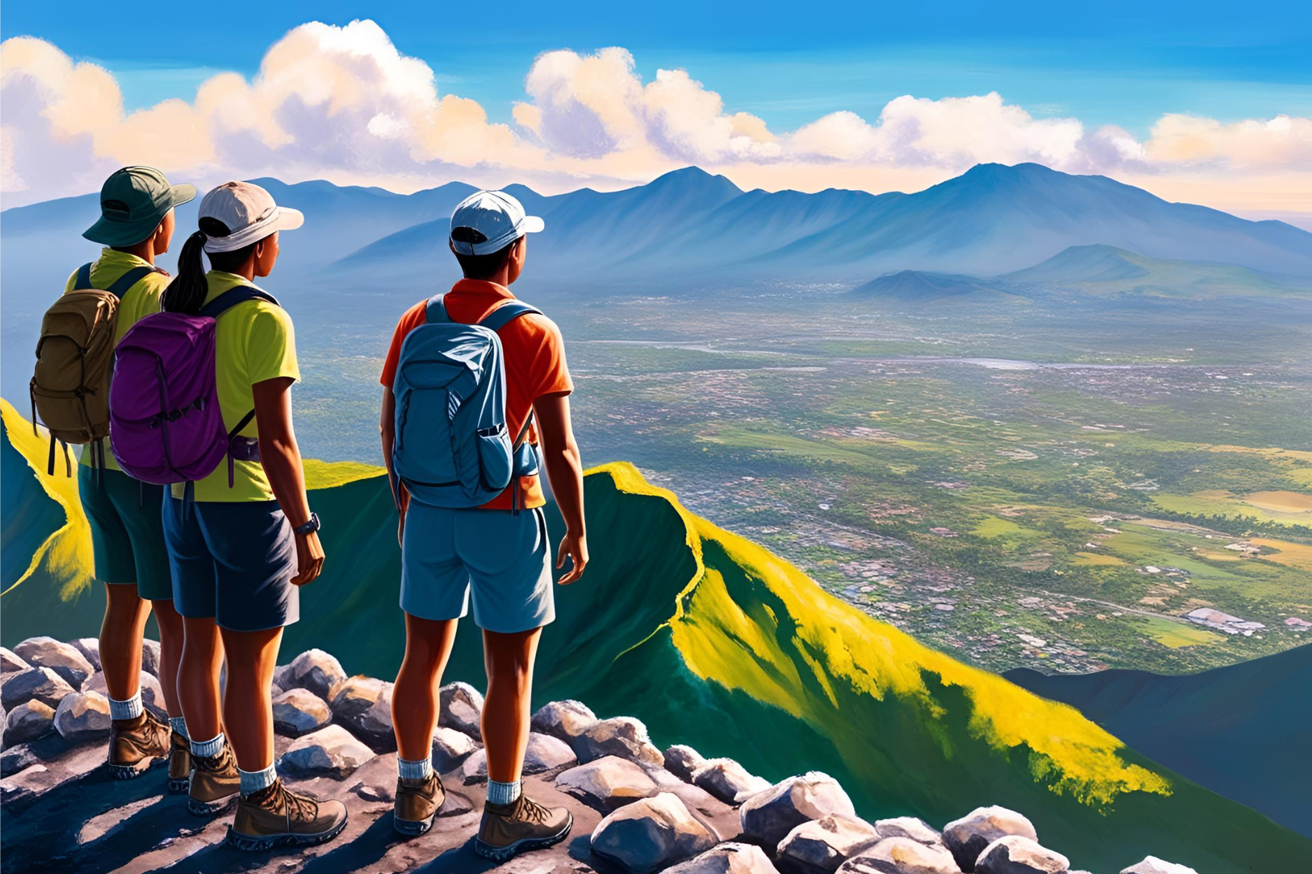 View from the summit of Peak 2